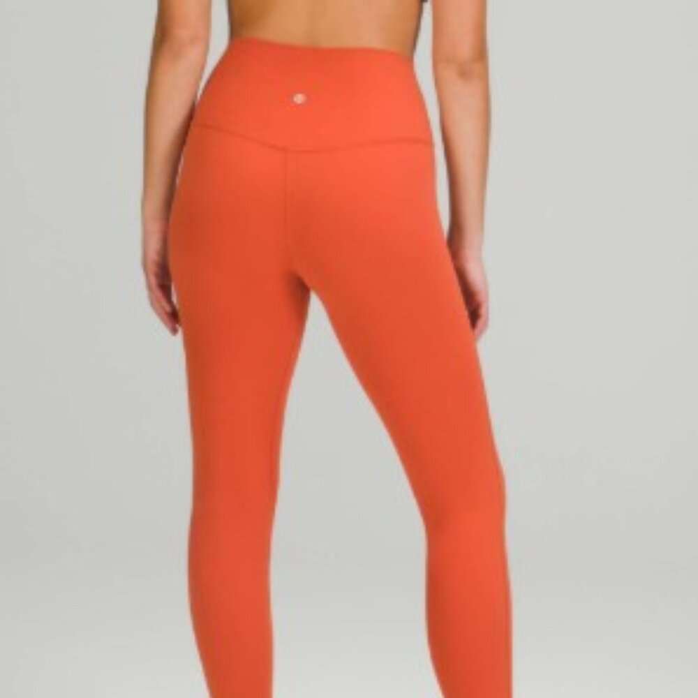 LULULEMON Wunder Train 25" - Size 4 (Canyon Orange) - LIKE NEW